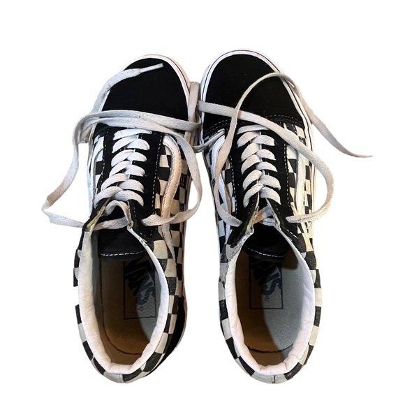 Vans Old Skool Checkerboard Size 7 GUC - Picture 5 of 7